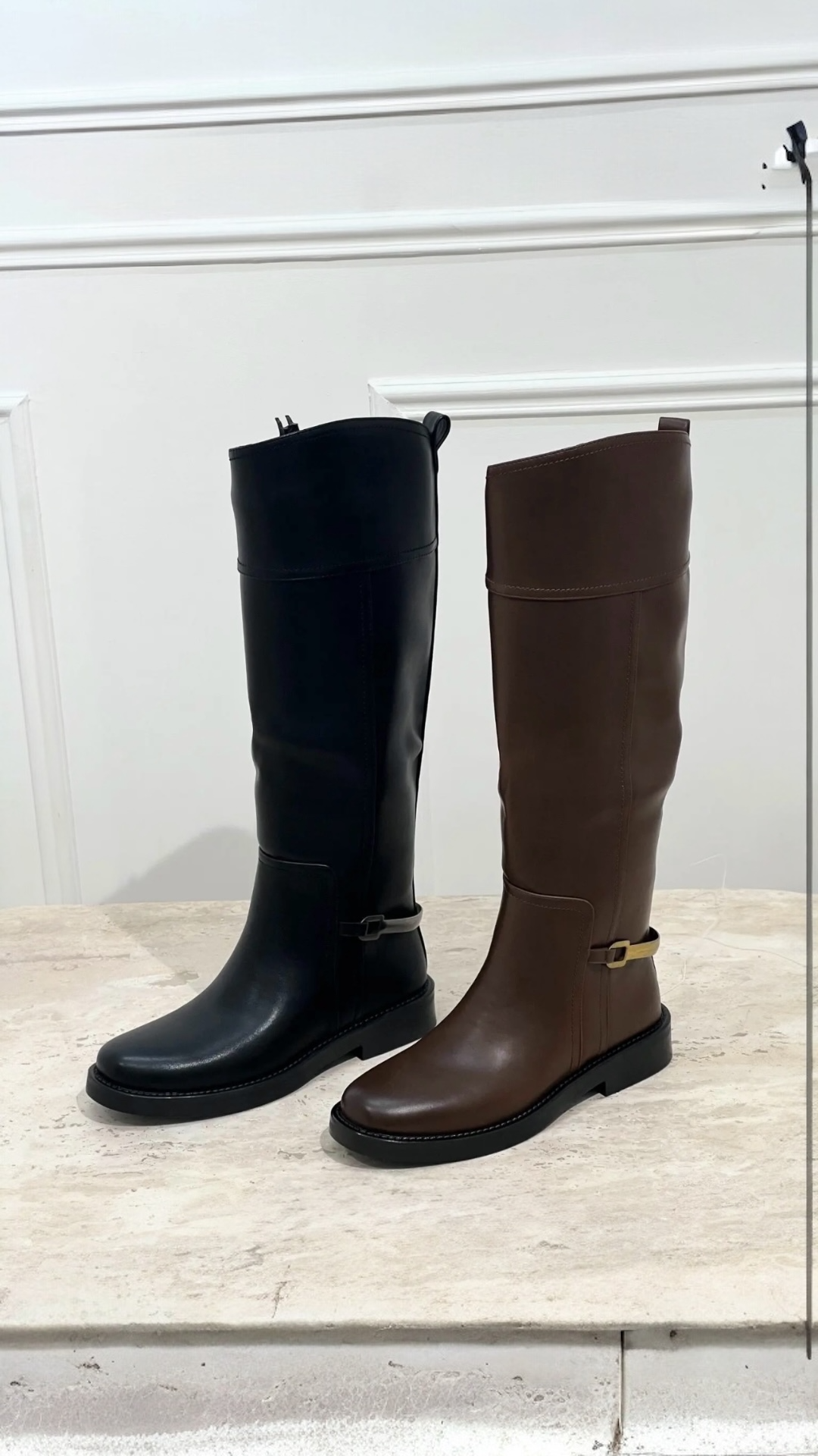 Classic High Boots With Buckle