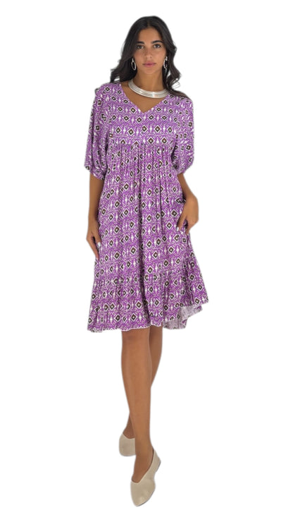 Melisa Purple Dress