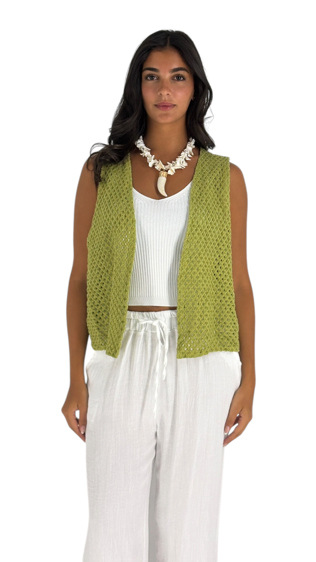 Tani Green Vest