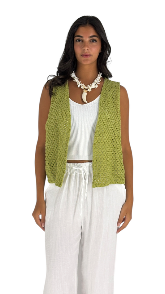 Tani Green Vest