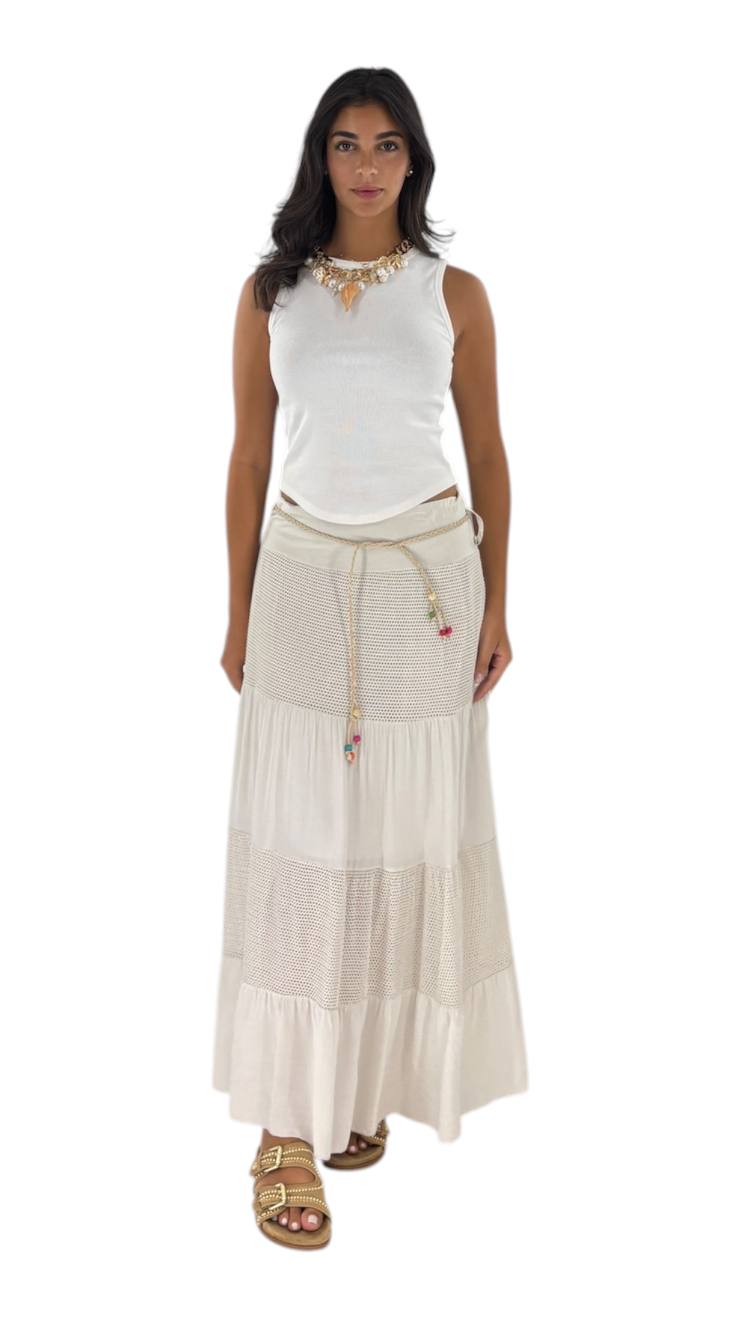 Rahaf Beige Skirt