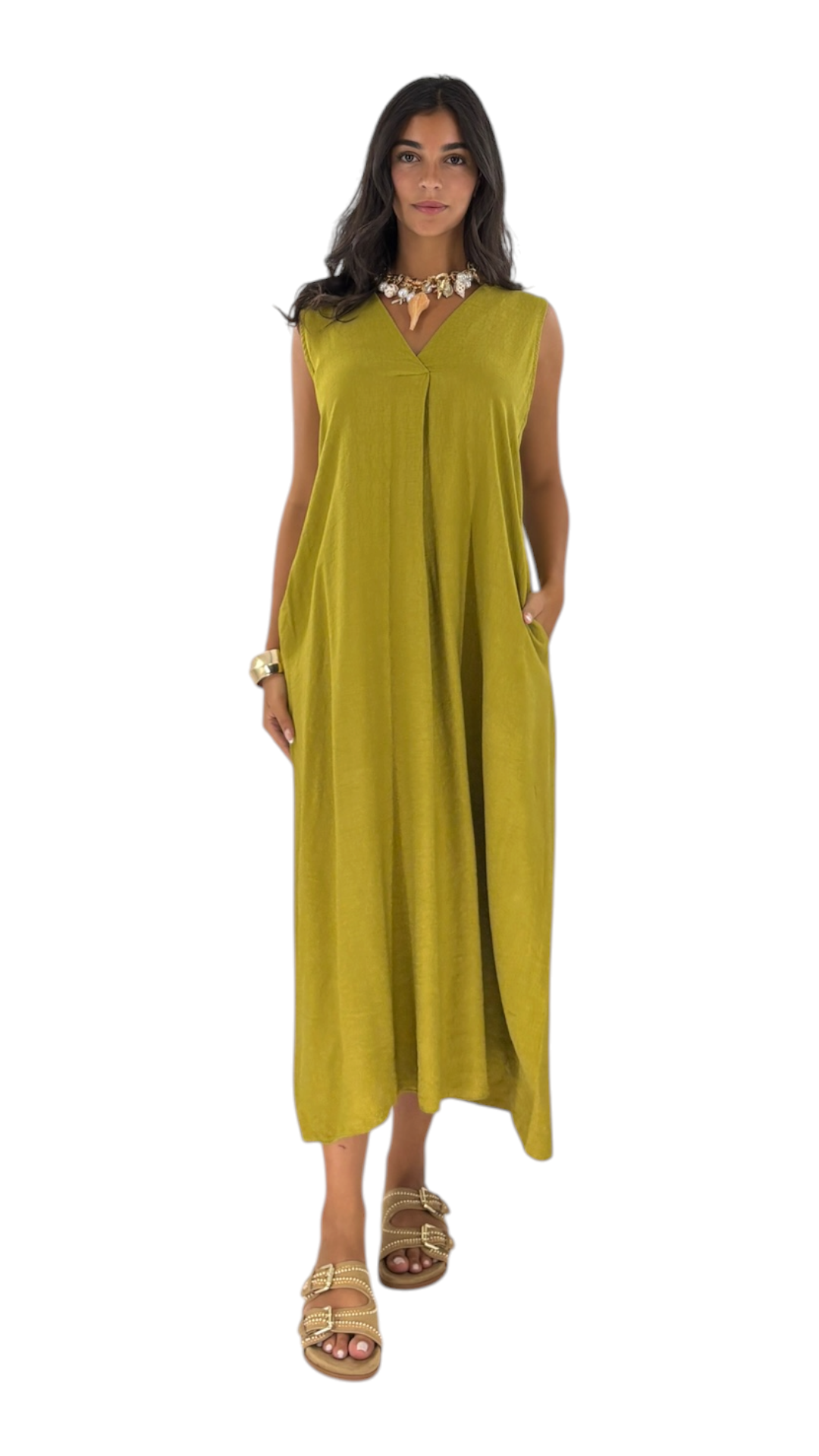 Lune Chartreuse Dress