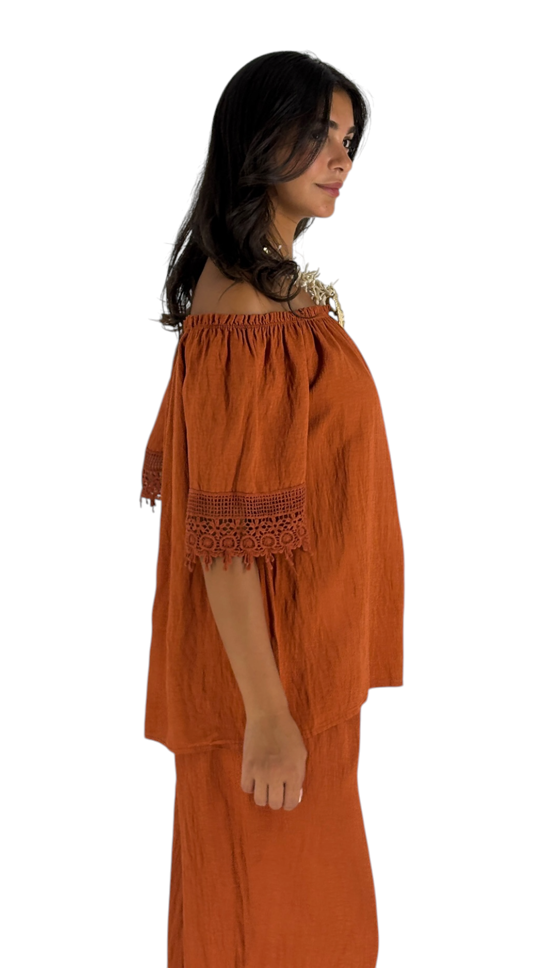 Liz Terracotta Top