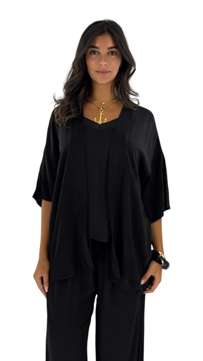 Darla Black Cardigan