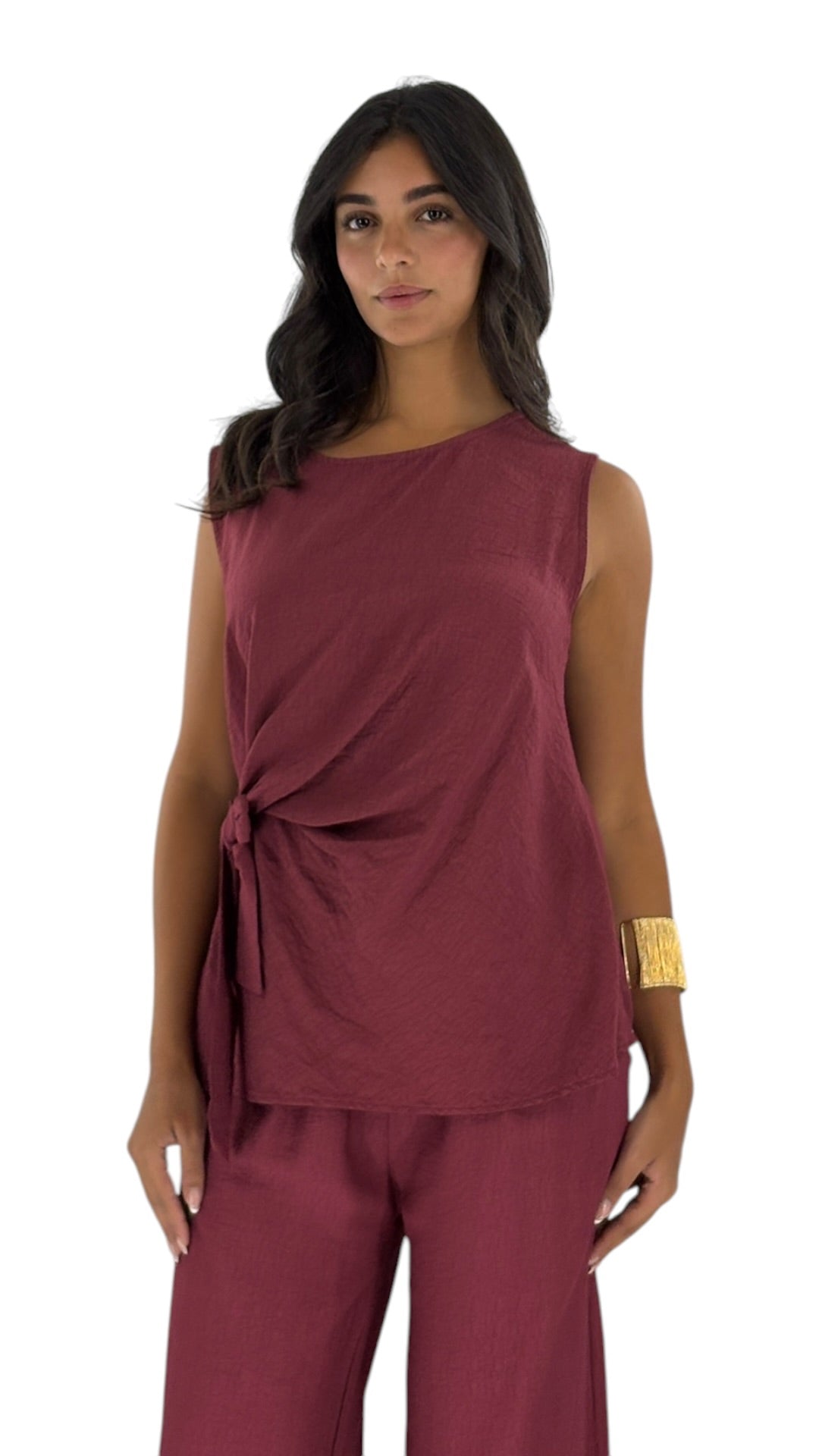Eleni Dark Cherry Top
