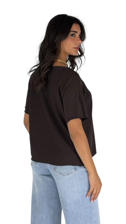 Sima Brown Top
