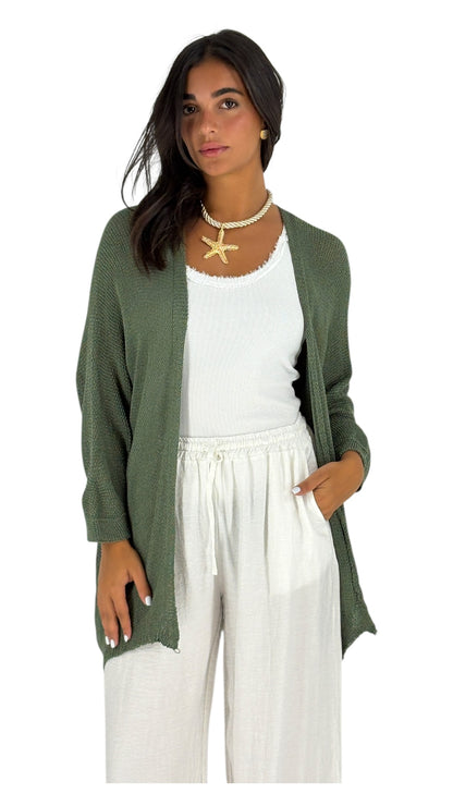 Dalla kaki Cardigan