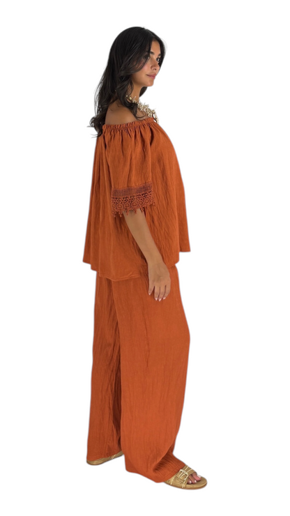 Liz Terracotta Pants