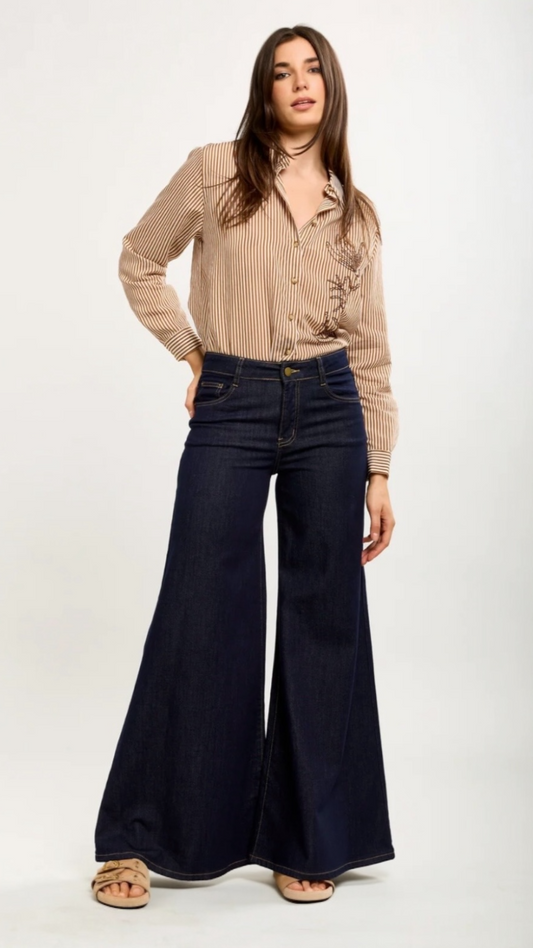 Raw Blue Jeans Pants