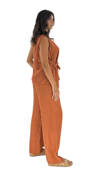 Eleni Terracotta Pants