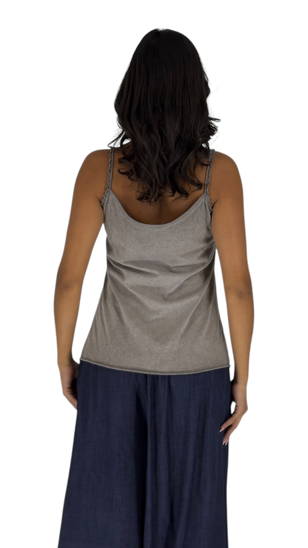 Ghaleb Taupe Top