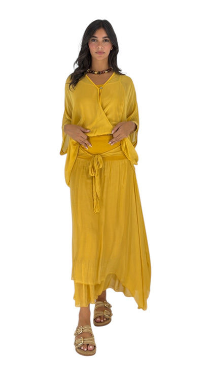 Mena Mustard skirt