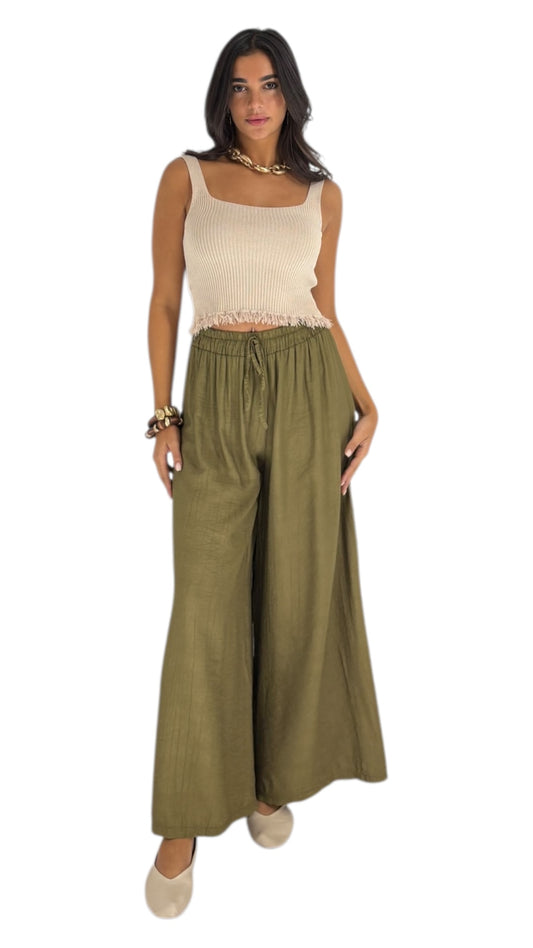Cora Olive Green Pants