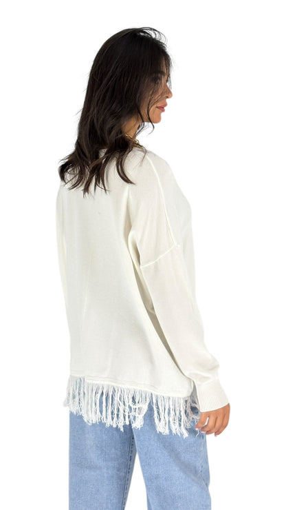 Sally White Sweater