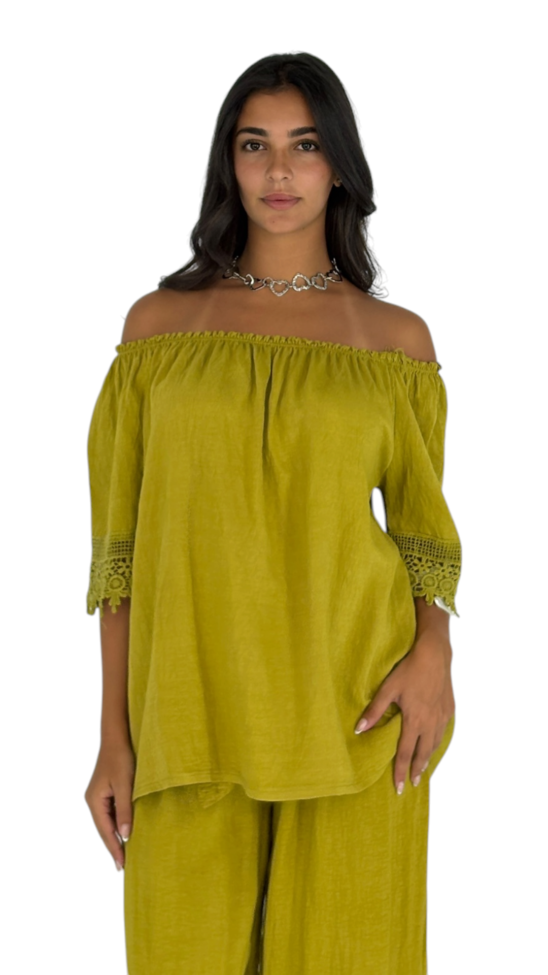 Liz Chartreuse Top