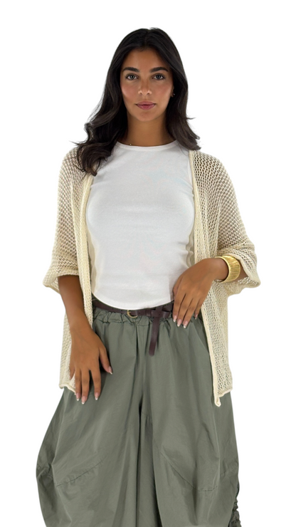 Star Cream Cardigan