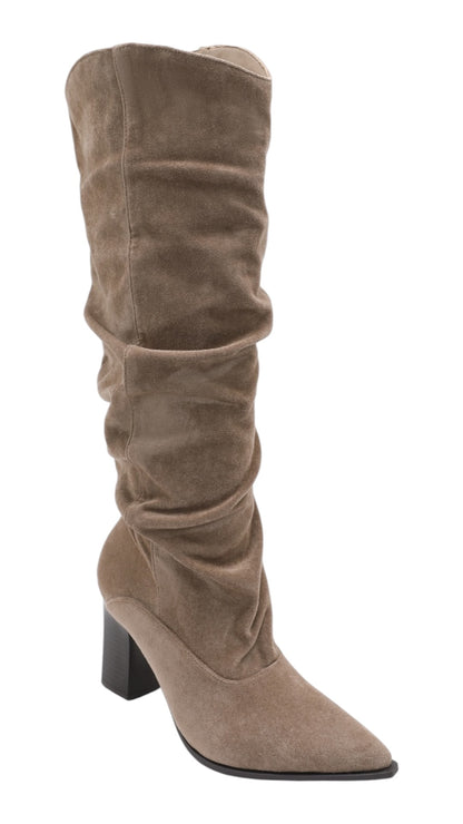 Julan High-Heeled Ruched Boots