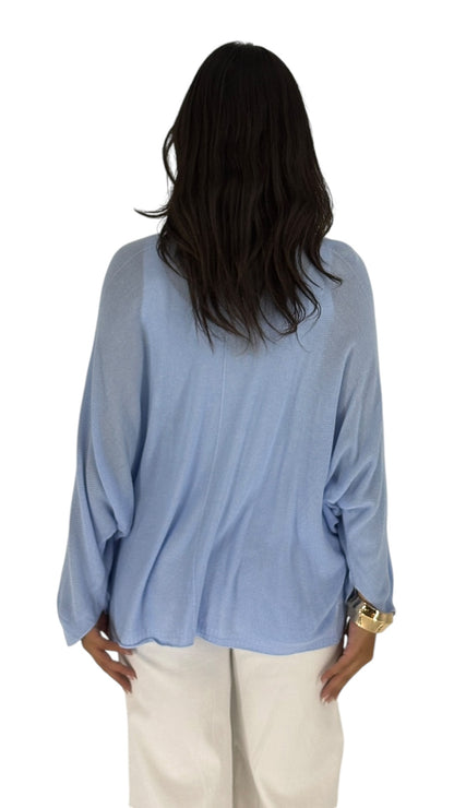 Jihan Blue Cardigan