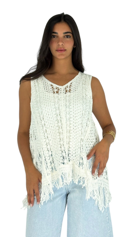 Sahar White Top