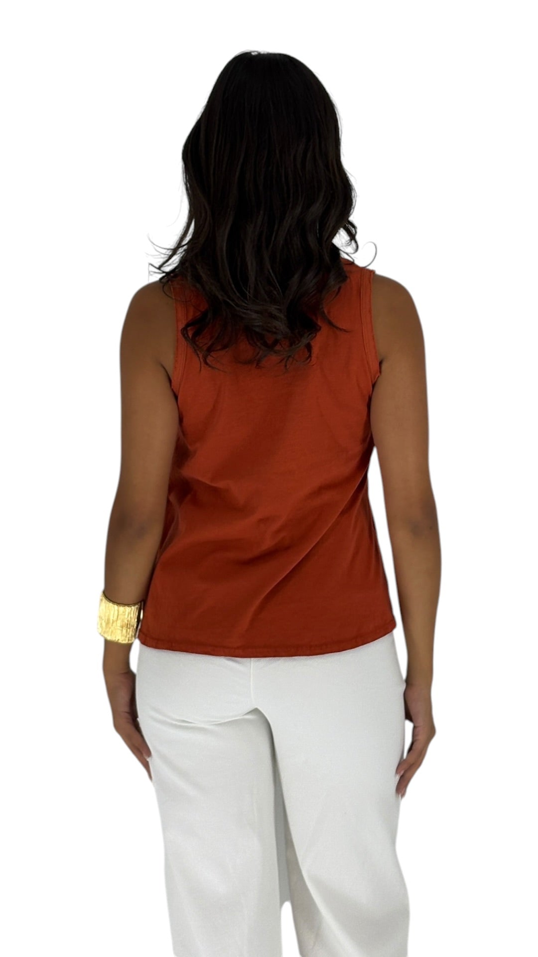 Sarab Terracotta Top