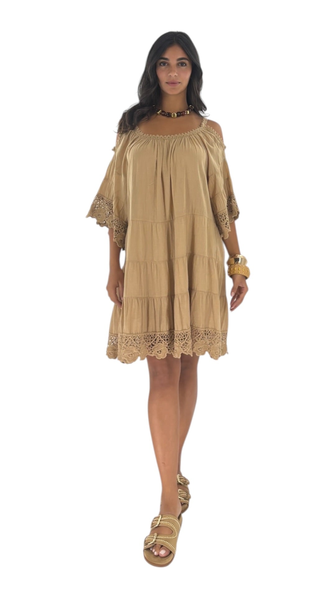 Bana Camel Dress