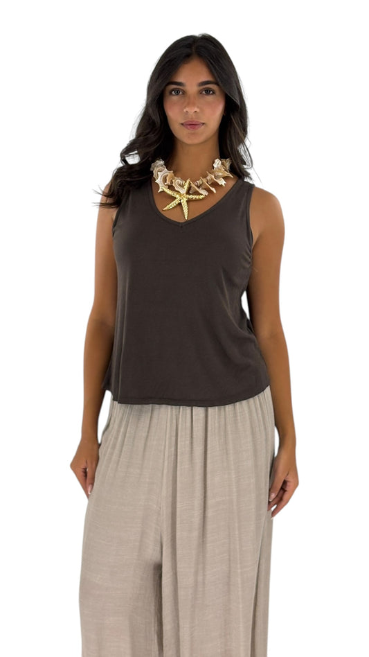 Pamila Brown Top