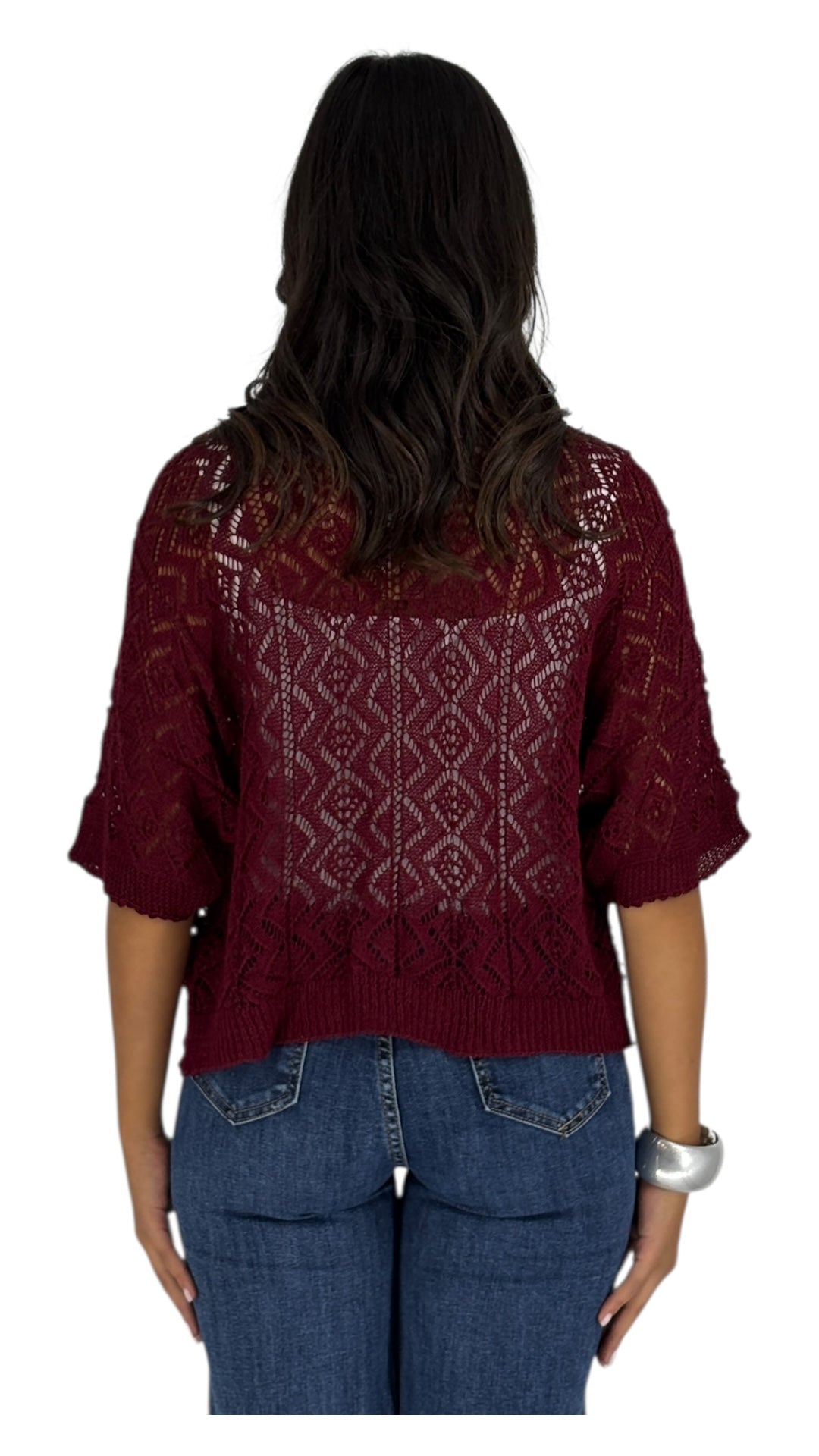 Mais Burgundy Cardigan