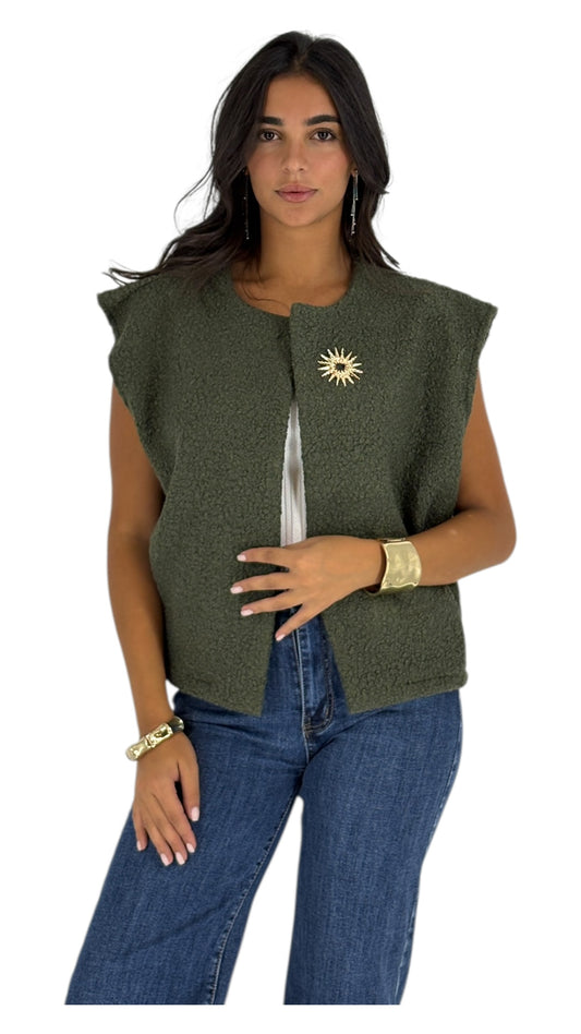Clover Olive Green Vest