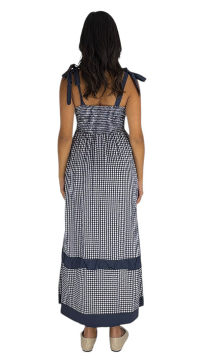 April Navy Dress