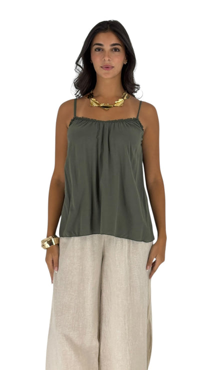 Blossom Kaki Top