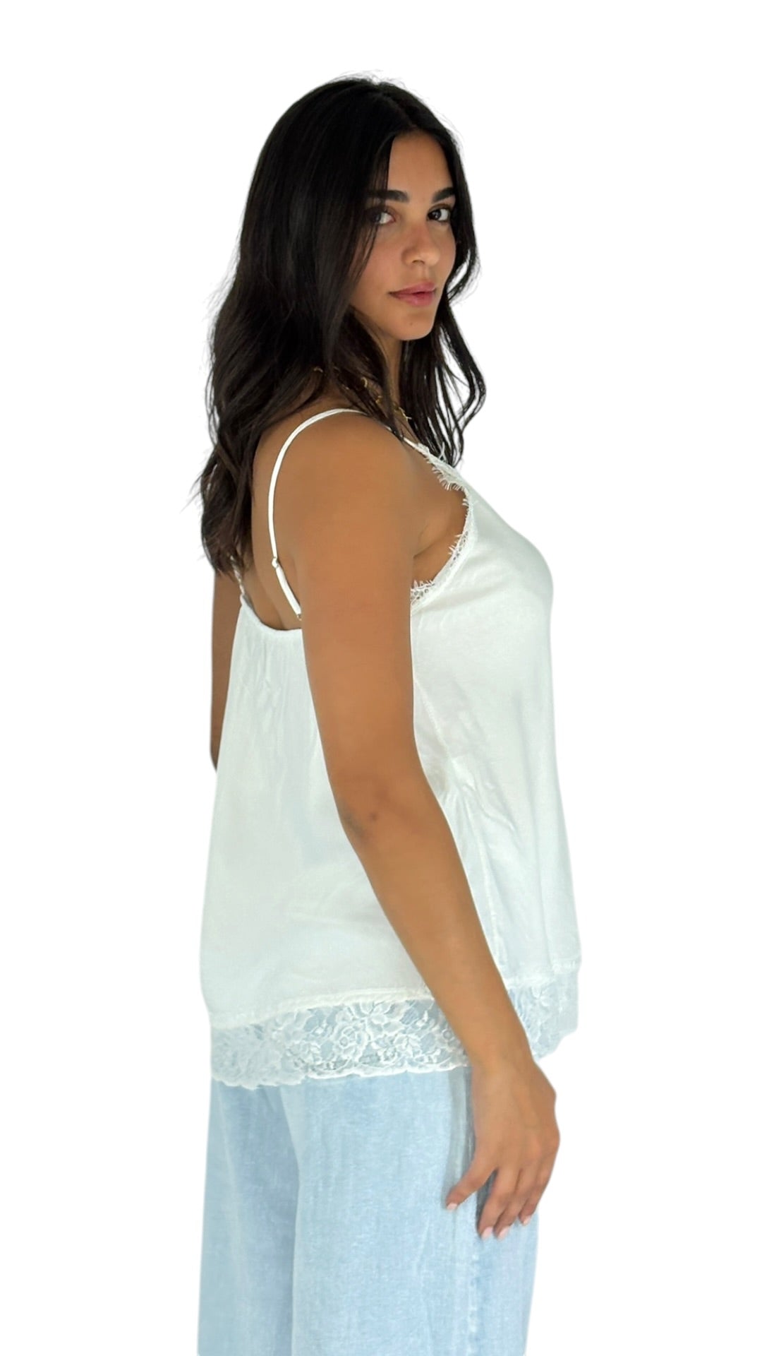Gaelle White Camisole