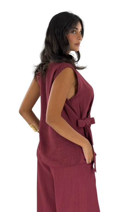 Eleni Dark Cherry Top
