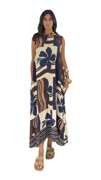 Fiona Navy Dress