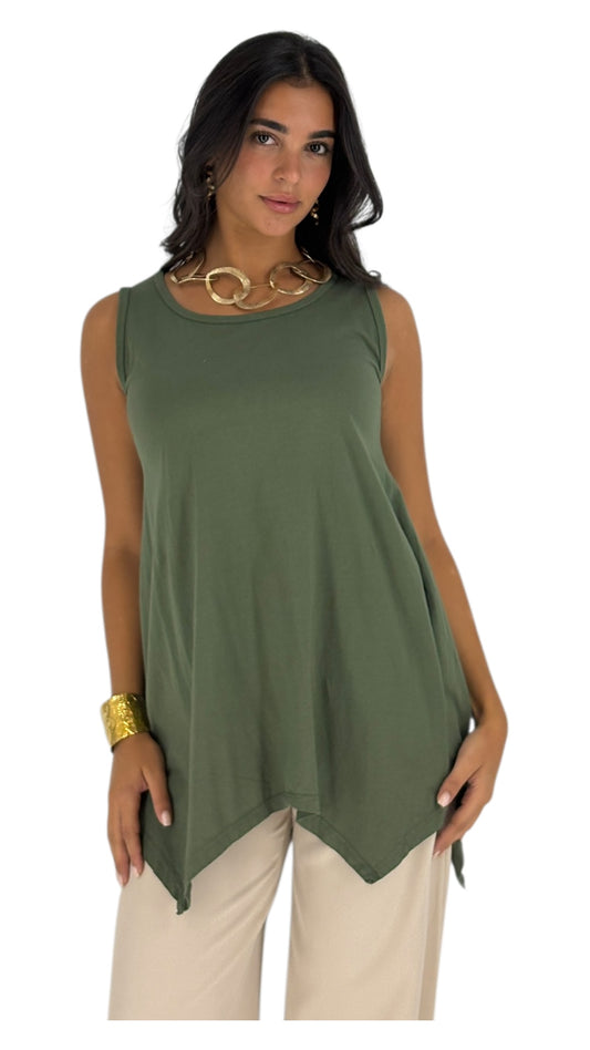 Solan Olive Green Top