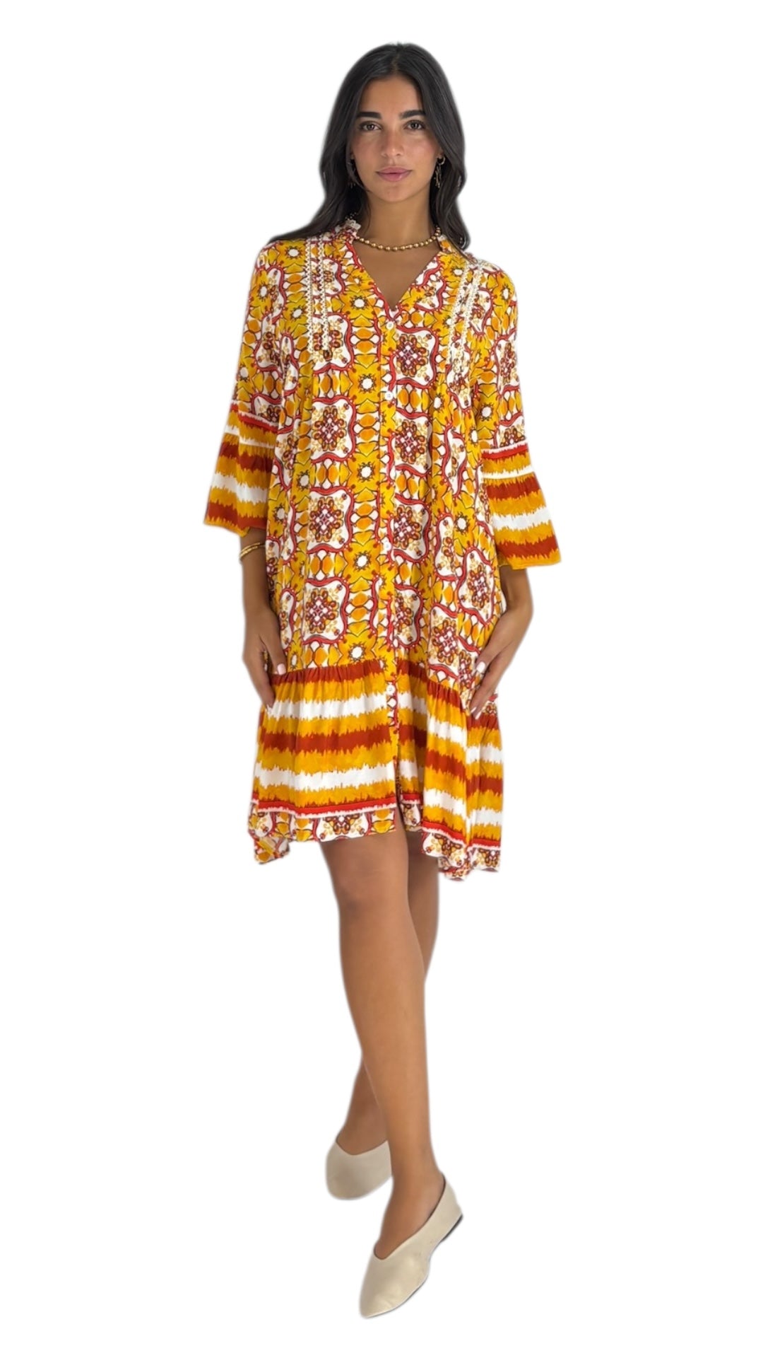 Cady Orange Dress