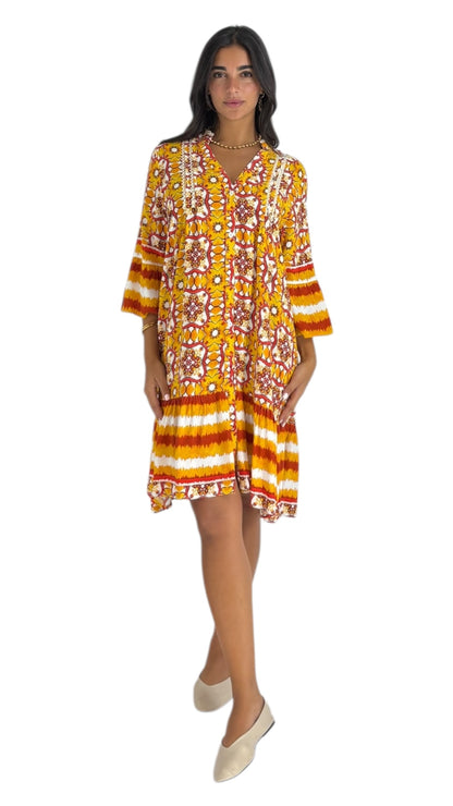 Cady Orange Dress
