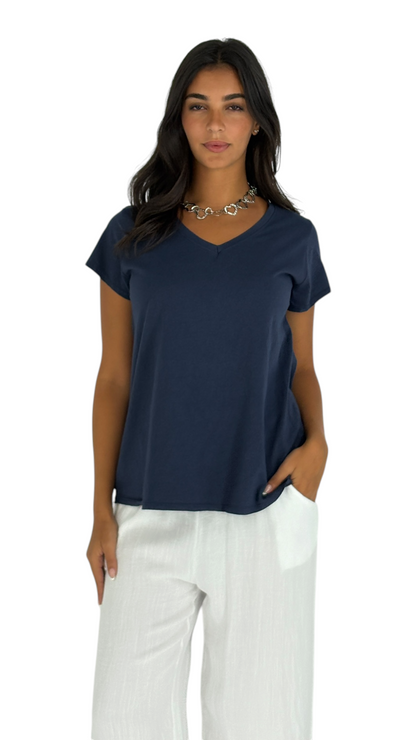 Rania Navy T-Shirt