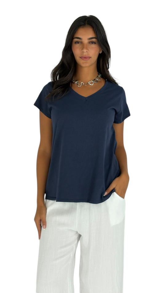 Rania Navy T-Shirt