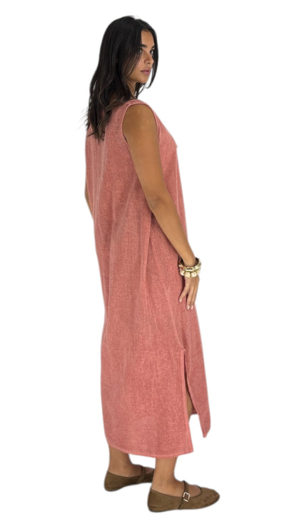 Donella Salmon Dress