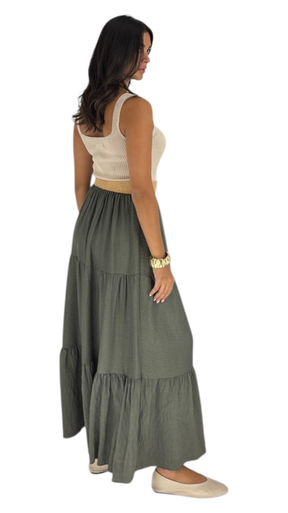 Quinn Kaki Skirt