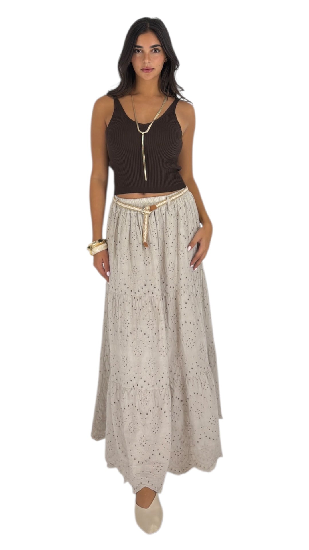 Faylan Beige Skirt