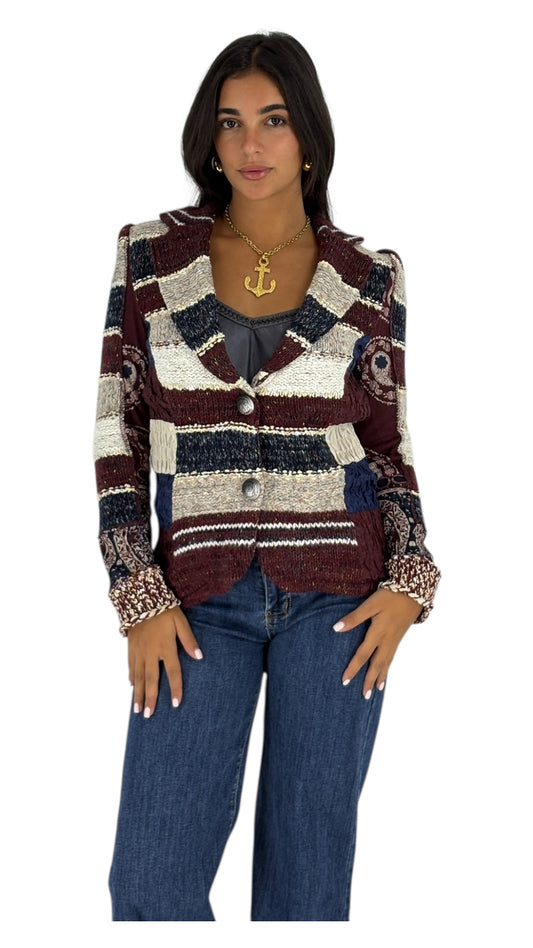 Julia Burgundy Jacket