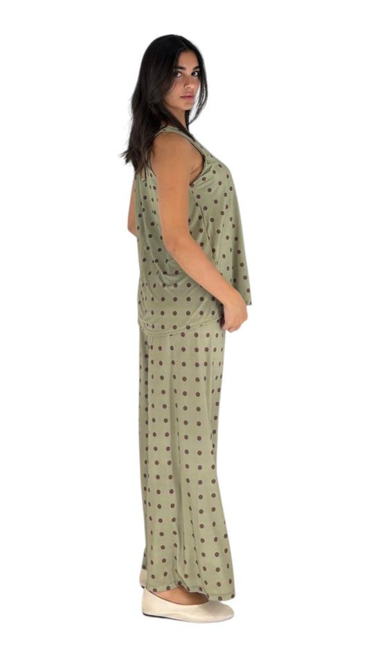 Twyla Kaki/Brown Set