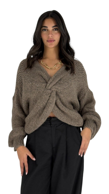 Paola Taupe Sweater