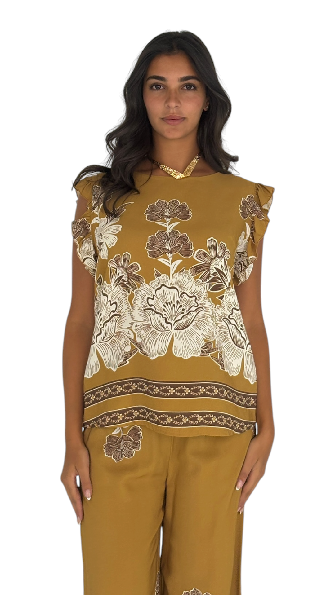 Amani Mustard Top