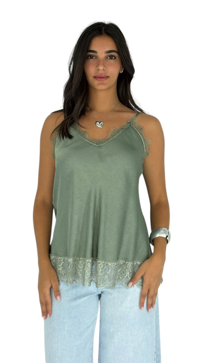 Gaelle Kaki Camisole