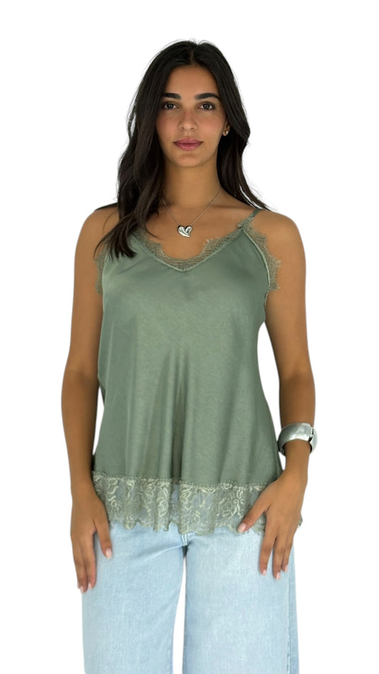 Gaelle Kaki Camisole
