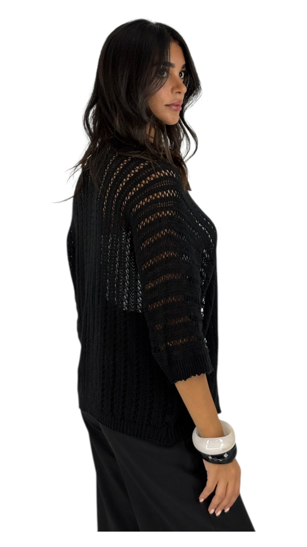 Najwa Black Cardigan