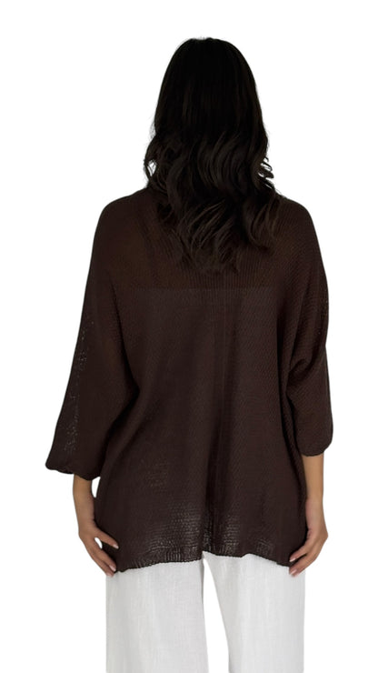 Locs Brown Cardigan
