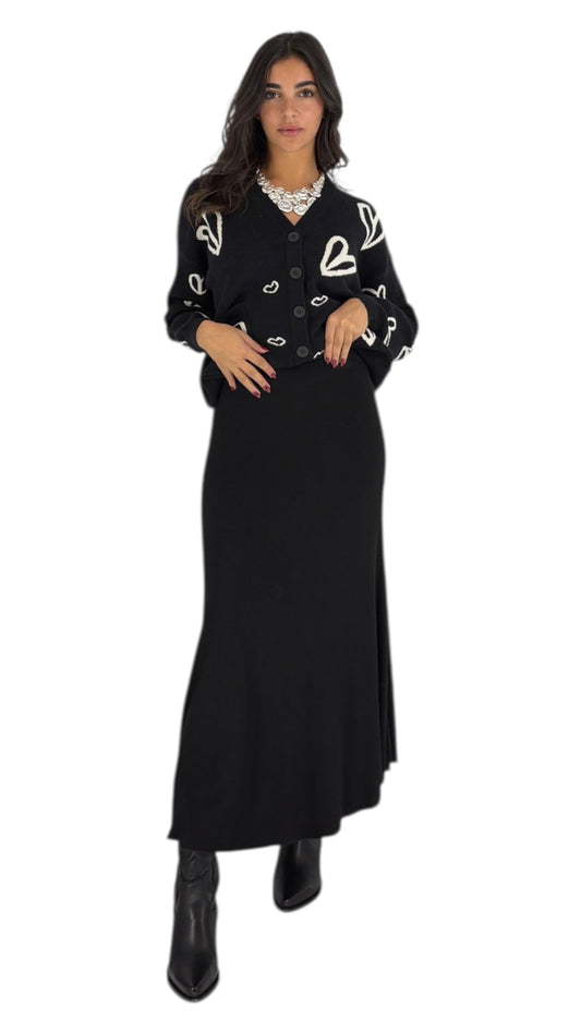 Basant Black Skirt